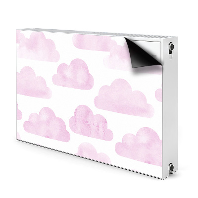 Magnetic radiator mat Pink clouds