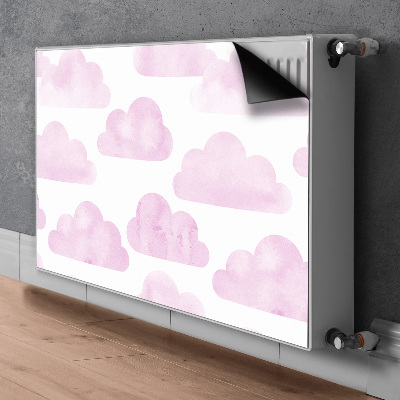 Magnetic radiator mat Pink clouds