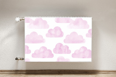 Magnetic radiator mat Pink clouds