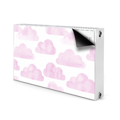 Magnetic radiator mat Pink clouds