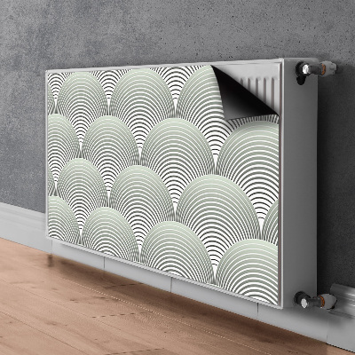 Magnetic radiator mat Semicircle pattern