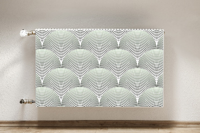 Magnetic radiator mat Semicircle pattern