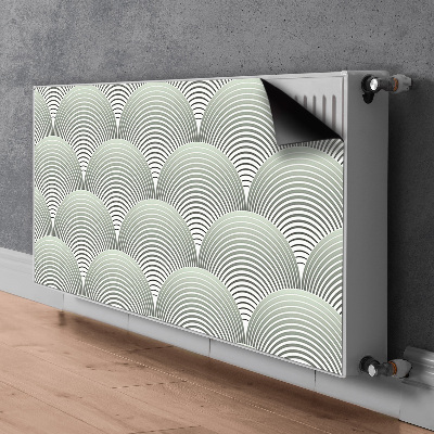 Magnetic radiator mat Semicircle pattern