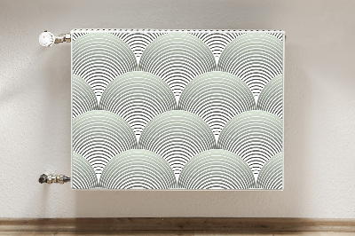 Magnetic radiator mat Semicircle pattern