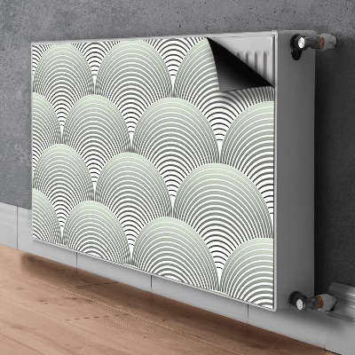 Magnetic radiator mat Semicircle pattern