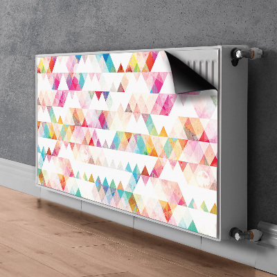 Magnetic radiator mat Geometry triangles