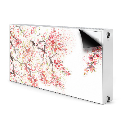 Printed radiator mat Cherry blossoms