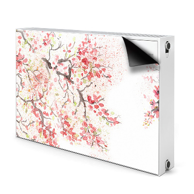 Printed radiator mat Cherry blossoms