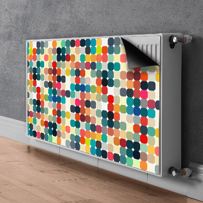 Magnetic radiator mat Geometric pattern