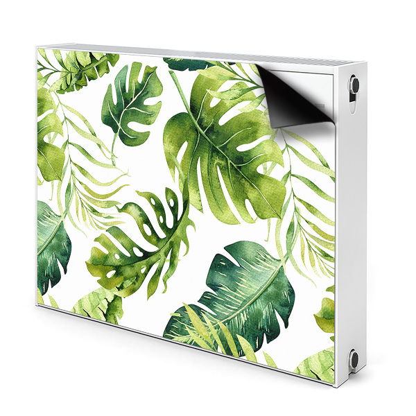 Magnetic radiator mat Exotic leaves