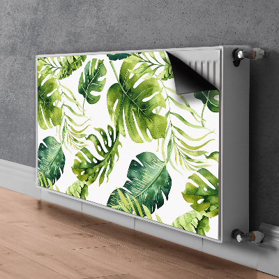 Magnetic radiator mat Exotic leaves