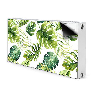 Magnetic radiator mat Exotic leaves