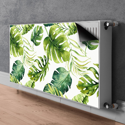 Magnetic radiator mat Exotic leaves