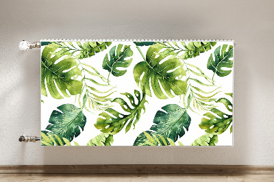 Magnetic radiator mat Exotic leaves