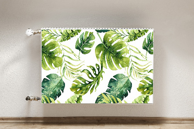 Magnetic radiator mat Exotic leaves