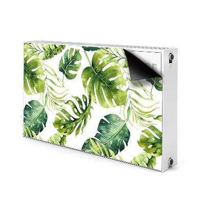 Magnetic radiator mat Exotic leaves