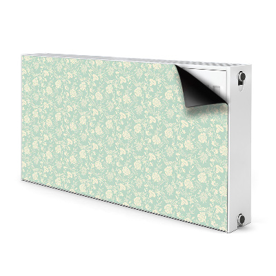 Radiator cover White flowers