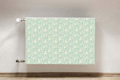 Radiator cover White flowers