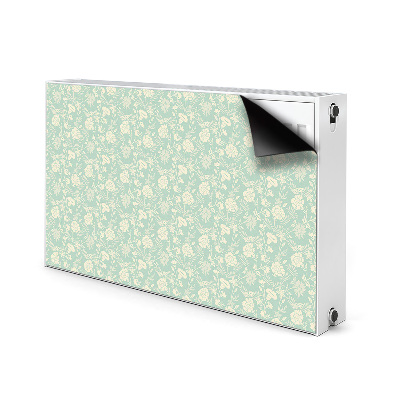 Radiator cover White flowers