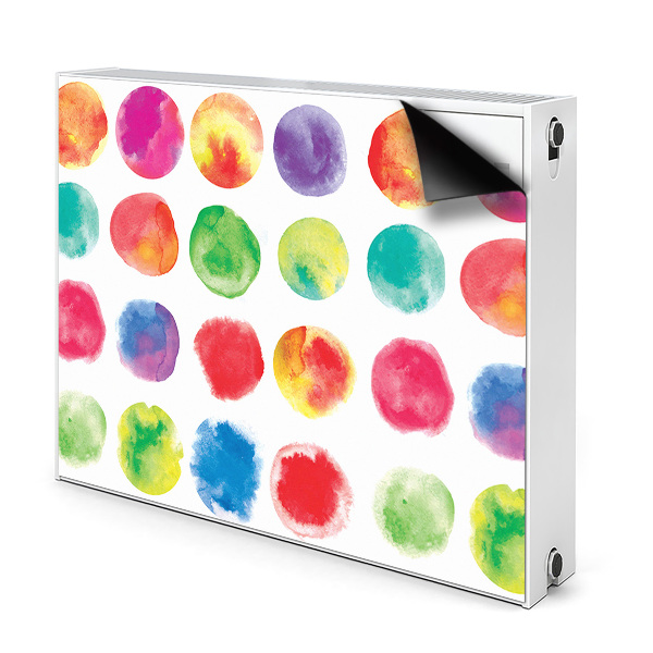 Magnetic radiator cover Painted dots