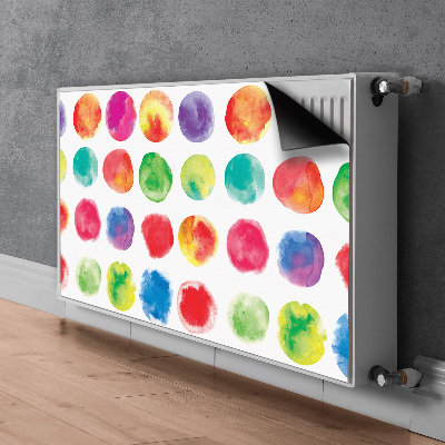 Magnetic radiator cover Painted dots