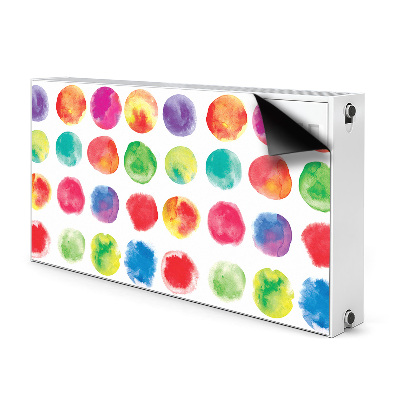 Magnetic radiator cover Painted dots