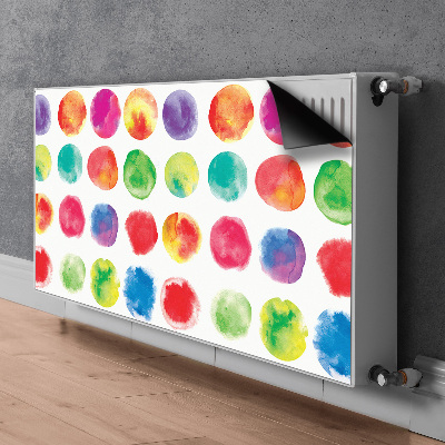 Magnetic radiator cover Painted dots