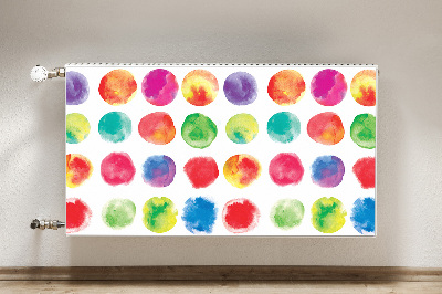 Magnetic radiator cover Painted dots