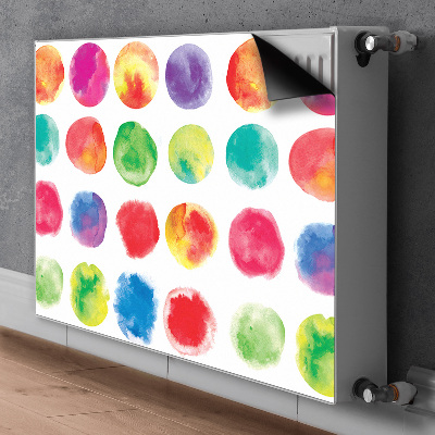 Magnetic radiator cover Painted dots