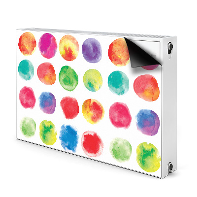 Magnetic radiator cover Painted dots