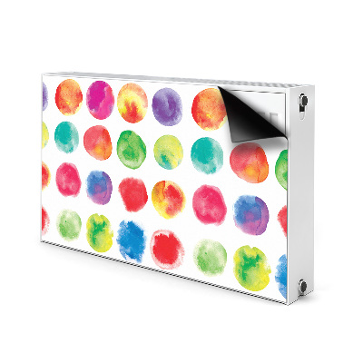 Magnetic radiator cover Painted dots