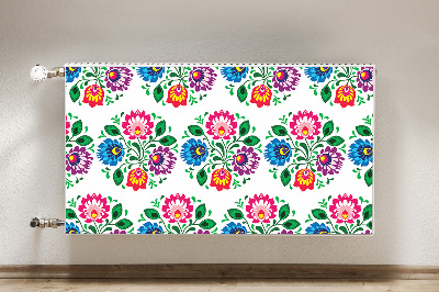 Printed radiator mat Folk style flowers