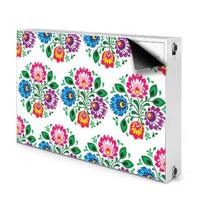 Printed radiator mat Folk style flowers