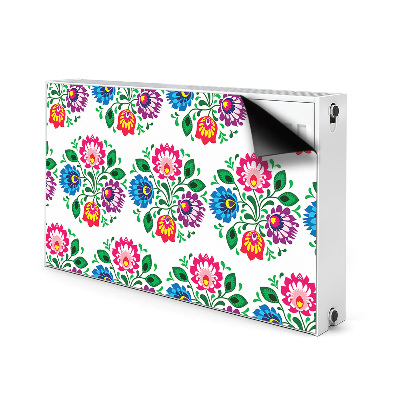 Printed radiator mat Folk style flowers