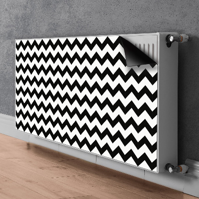 Magnetic radiator mat Zigzags