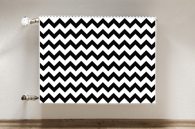 Magnetic radiator mat Zigzags