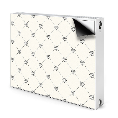 Magnetic radiator mat Pattern in diamonds