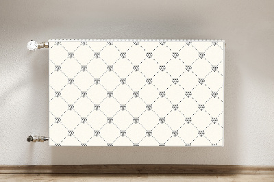 Magnetic radiator mat Pattern in diamonds