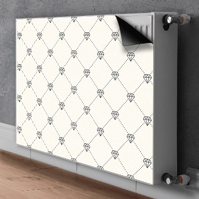 Magnetic radiator mat Pattern in diamonds