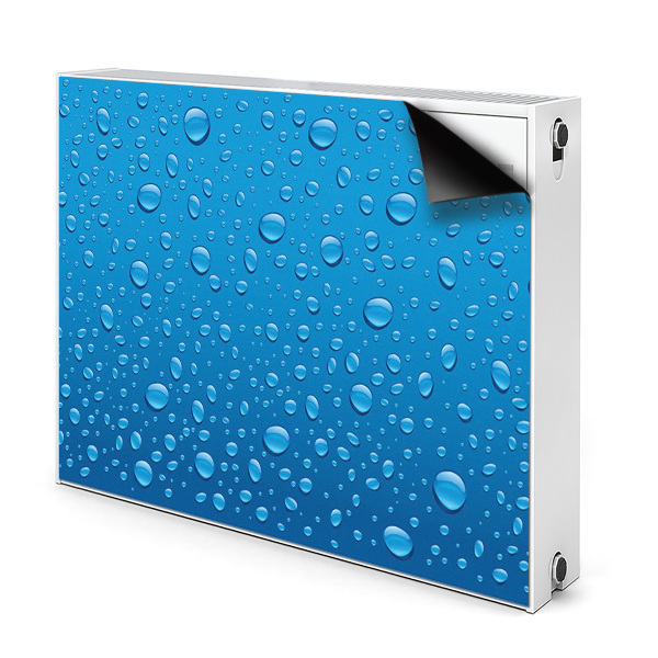 Decorative radiator cover Drops of water