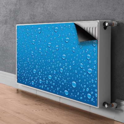 Decorative radiator cover Drops of water