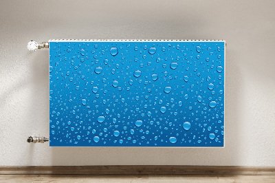 Decorative radiator cover Drops of water