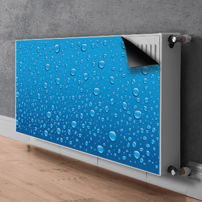 Decorative radiator cover Drops of water