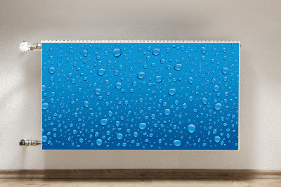 Decorative radiator cover Drops of water