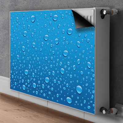 Decorative radiator cover Drops of water