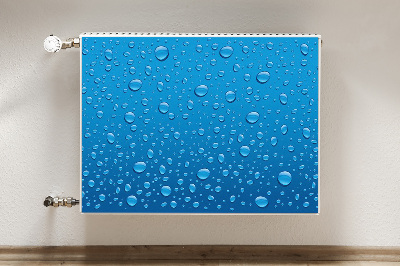 Decorative radiator cover Drops of water