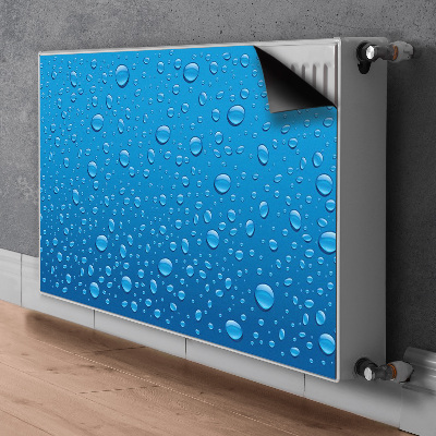 Decorative radiator cover Drops of water