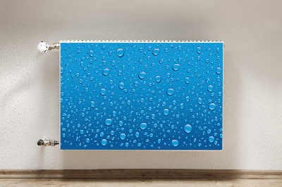 Decorative radiator cover Drops of water