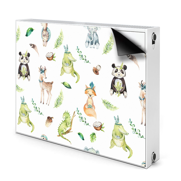 Magnetic radiator mat Happy animals