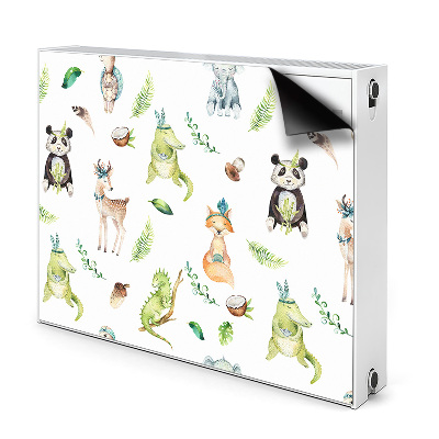 Magnetic radiator mat Happy animals